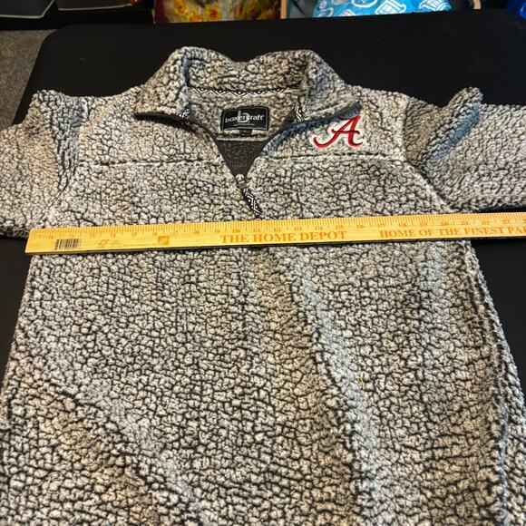 Boxercraft Alabama Crimson Tide Sherpa Pullover Women’s Large Gray 1/4 Zip - Picture 6 of 8